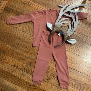 Sven antlers from frozen movie and tan/brown outfit